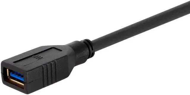 Alt view image 3 of 8 - Monoprice USB 3.0 Type-A to Type-A Female Extension Cable - 6ft, Black, 32AWG, TPE Jacket, Compatible with Mouse, Printer, USB Keyboard, Flash Drive
