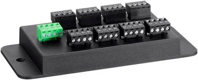 Alt view image 4 of 6 - Monoprice 8 Zone Single Input Speaker Distribution Hub, Connect Up to 8 Pairs of Speakers to A Single Amplifier or Receiver