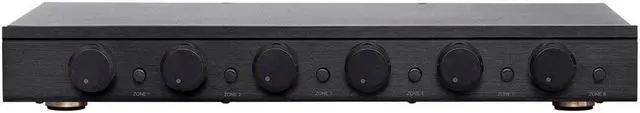 Alt view image 3 of 5 - Monoprice SSVC-6.1 Single Input 6-Channel Speaker Selector With Volume Control, Impedance Protection, Individual Zone On/Off Buttons