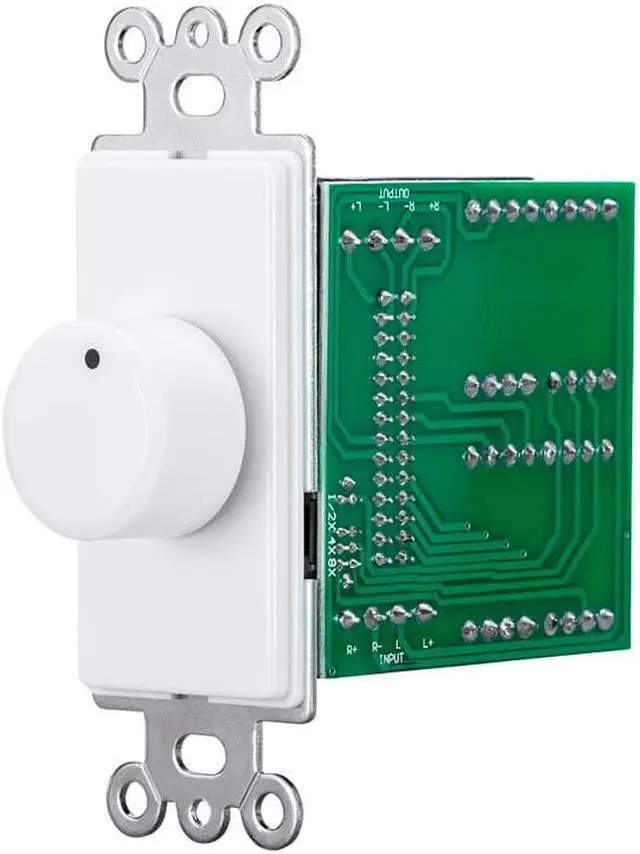 Alt view image 2 of 6 - Monoprice 100W Rotary Impedance Matching Speaker Volume Control with Color Kit, Connect Multiple Speaker Pairs to a Single Power Amplifier or Receiver