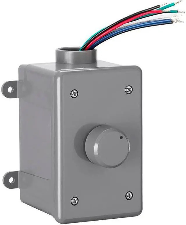 Alt view image 2 of 6 - Monoprice OVC100 Rotary 100-Watt Outdoor Volume Control With Auto Impedance Matching and Weather Resistant Enclosure, For Outdoor Applications