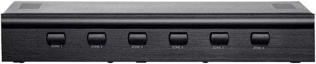 Alt view image 3 of 10 - Monoprice SS-6 Premium 6 Channel Speaker Selector, With Impedance Protection, Supports 12-16 AWG Speaker Wire, Individual Zone On/Off Buttons