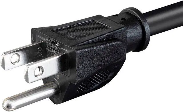 Alt view image 4 of 6 - Monoprice Power Cord - 3 Feet - Black, NEMA 5-15P to IEC 60320 C19, 14AWG, 15A, 3-Prong, For Powering Computers, Servers, And Other Network Devices