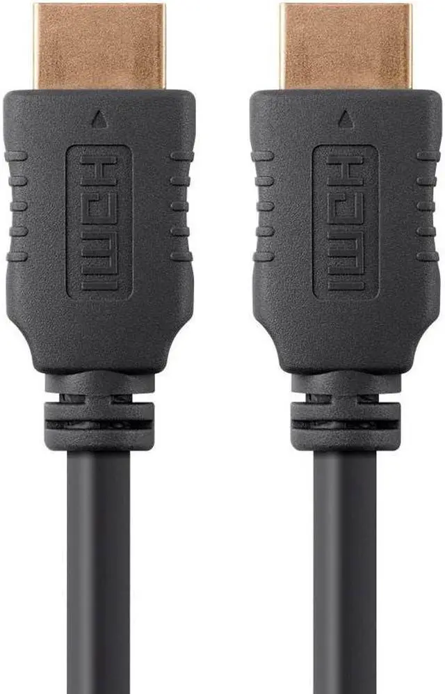 Main image of Monoprice HDMI Cable - 12 Feet - Black | High Speed, 4k@60Hz, 18Gbps, 28AWG, Compatible with UHD TV and More - Select Series
