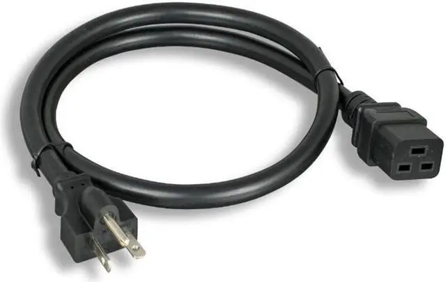 Alt view image 3 of 6 - Monoprice Heavy Duty Extension Cord - 6 Feet - Black | NEMA 6-20P to IEC 60320 C19, For Computers, Servers, and Monitors to a PDU or UPS in a Data Center
