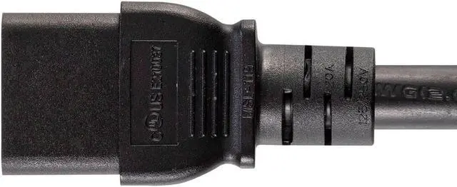 Alt view image 4 of 6 - Monoprice Heavy Duty Extension Cord - 6 Feet - Black | NEMA 6-20P to IEC 60320 C19, For Computers, Servers, and Monitors to a PDU or UPS in a Data Center