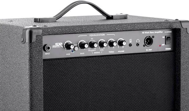 Alt view image 5 of 6 - Monoprice 40-Watt 1x10 Bass Combo Amplifier, Built-in Compressor and Direct Injection XLR Output - Stage Right Series