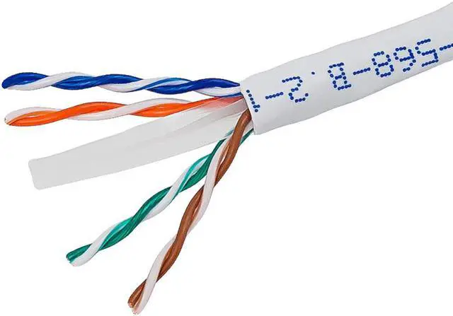 Main image of Monoprice Cat6 Ethernet Bulk Cable - 1000 Feet - White | Network Internet Cord - Stranded, 550Mhz, UTP, Pure Bare Copper Wire, 24AWG