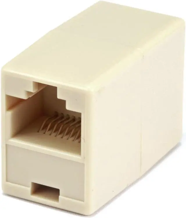 Main image of Monoprice 8P8C RJ45 Straight Inline Coupler, Beige