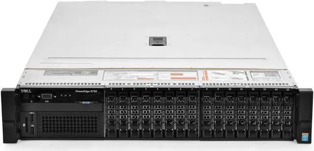 Alt view image 3 of 5 - Dell PowerEdge R730 Server 2x E5-2640v3 2.60Ghz 16-Core 96GB H330 Rails