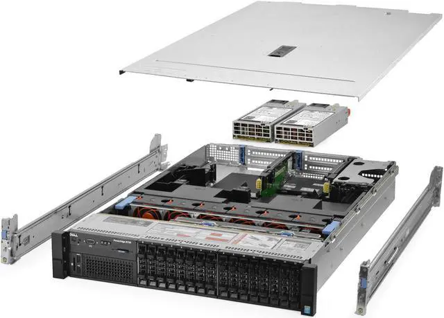 Main image of Dell PowerEdge R730 Server 2.50Ghz 24-Core 192GB 12x NEW 500GB SSD H730P Rails