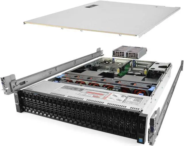 Main image of Dell PowerEdge R730xd Server 2.30Ghz 24-Core 96GB 2x 512GB SSD Rails