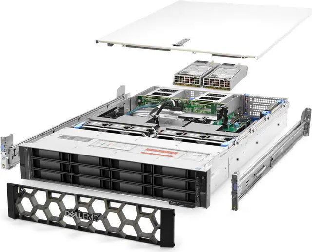 Main image of Dell PowerEdge R740xd Server 2x Gold 6130 2.10Ghz 32-Core 128GB H730P Rails
