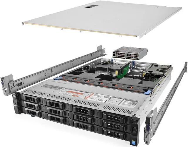 Main image of Dell PowerEdge R730xd Server 2x E5-2640v3 2.60Ghz 16-Core 128GB H330 Rails