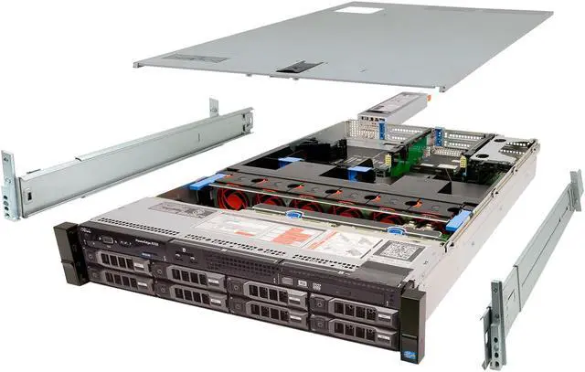 Main image of Dell PowerEdge R720 Server E5-2660v2 2.20Ghz 10-Core 160GB 4x 3TB H310 Rails