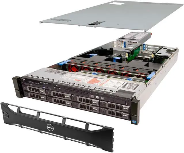Alt view image 2 of 10 - Dell PowerEdge R720 Server 2x E5-2643 3.30Ghz 8-Core 96GB H710P