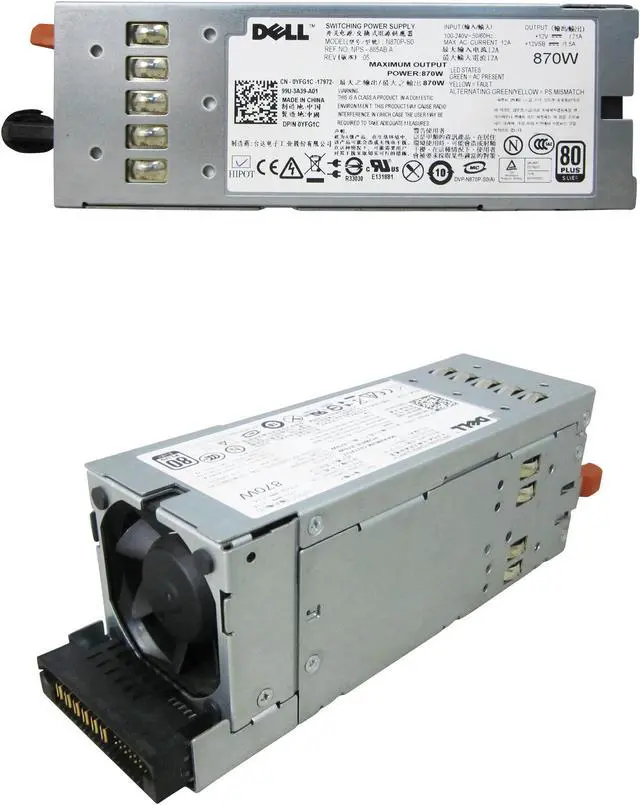 Main image of Dell 870W Power Supply for PowerEdge R710 and T610