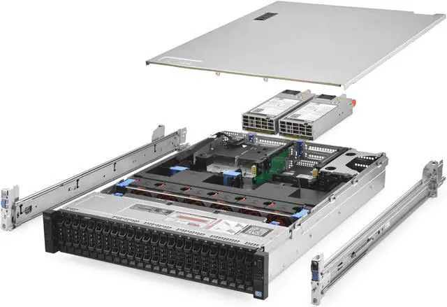 Main image of Dell PowerEdge R720xd Server 2.80Ghz 20-Core 256GB 9x NEW 1TB SSD H710P Rails