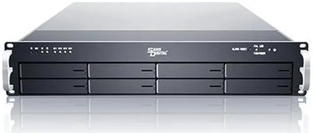 Main image of SANS DIGITAL EliteNAS EN208L+B 64bit - 2U 8 Bay NAS + iSCSI Unified Storage Network Storage
