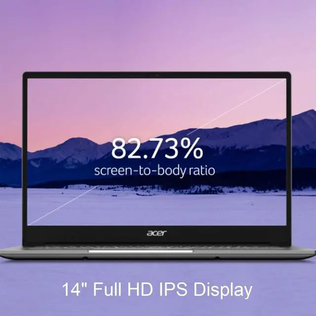 Alt view image 6 of 7 - Linux Mint Acer Swift 3 Laptop, 14" Full HD IPS, AMD Ryzen 7 4700U Octa-Core, Radeon Graphics, 8GB RAM, 1TB NVMe-PCIe SSD, Wi-Fi 6, Backlit Keyboard, Thin & Light