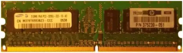 Main image of M378T6553BZ3-CCC SAMSUNG 512MB DDR2 400MHZ PC2-3200 240-PIN NON-ECC UNBUFFERED CL3 DIMM MEMORY