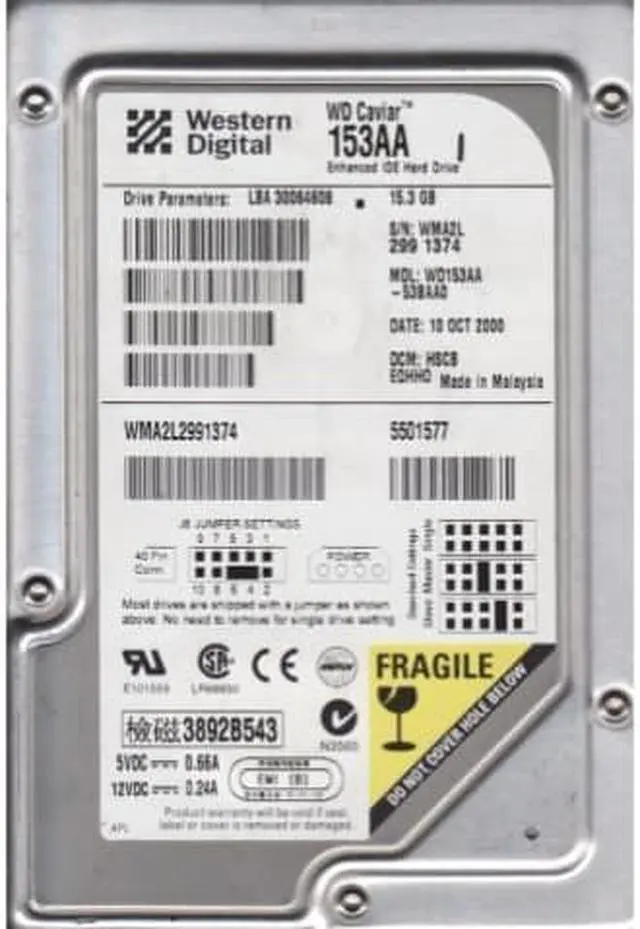 Alt view image 2 of 5 - HDD, 15.3GB, 30064608, DSBAEQHH0, 5501577, Part ID:5501577
