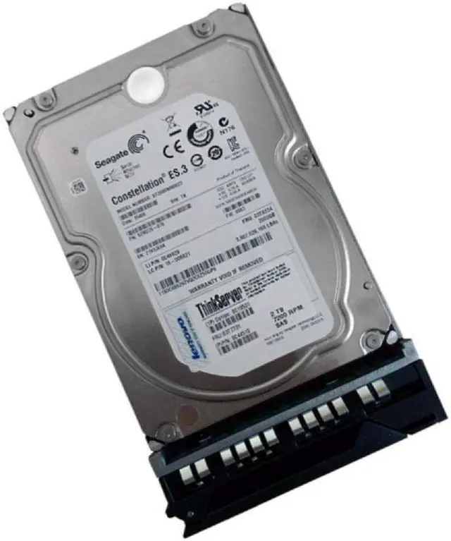 Alt view image 3 of 3 - Lenovo 0C19531 2 TB Hard Drive - 3.5" Internal - SAS (6Gb/s SAS) - Black