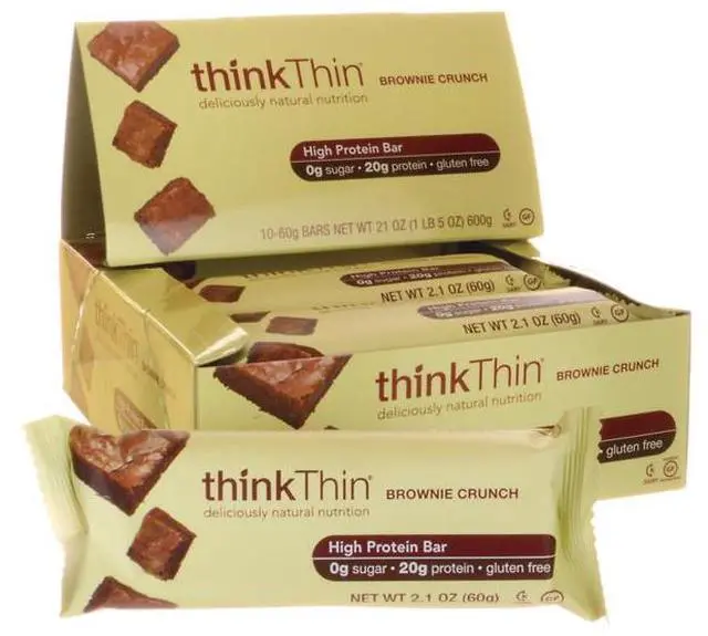 Alt view image 3 of 8 - Brownie Crunch - Box - Think Thin - 10 Bars - Box