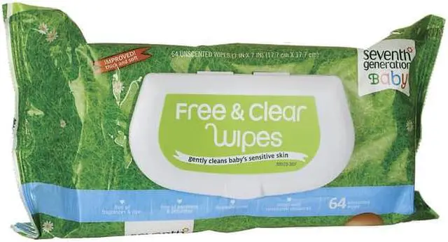 Alt view image 7 of 20 - Seventh Generation Baby Wipes - Free and Clear - 64 Count Diapers and Wipes