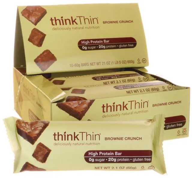 Alt view image 7 of 8 - Brownie Crunch - Box - Think Thin - 10 Bars - Box