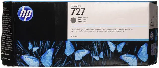 Alt view image 13 of 20 - HP 727 300-ml Gray DesignJet Ink Cartridge, F9J80A