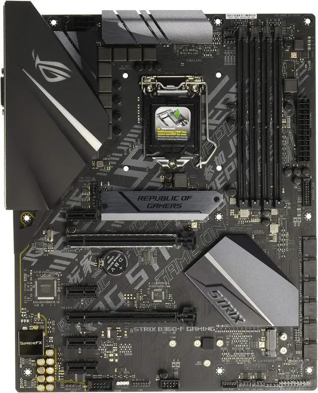Alt view image 2 of 2 - ROG Strix B360-F GAMING Desktop Motherboard - Intel Chipset - Socket H4 LGA-1151