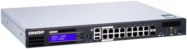 Alt view image 5 of 8 - QNAP QGD-1600P-4G Ethernet Switch QGD1600P4GUS