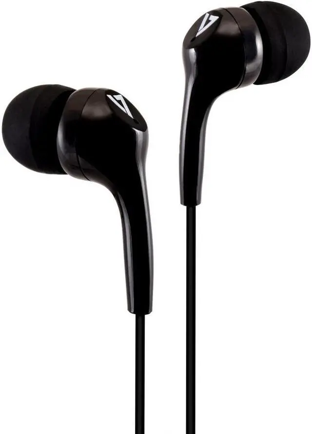 Main image of V7 HA105 Lightweight Stereo Earbuds - Black
