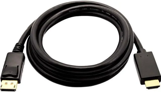 Alt view image 4 of 10 - V7 Black Video Cable Displayport Male To Hdmi Male 3M 10Ft