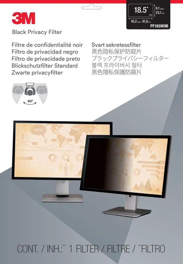 Alt view image 8 of 20 - 3M Privacy Filter Black Matte Glossy