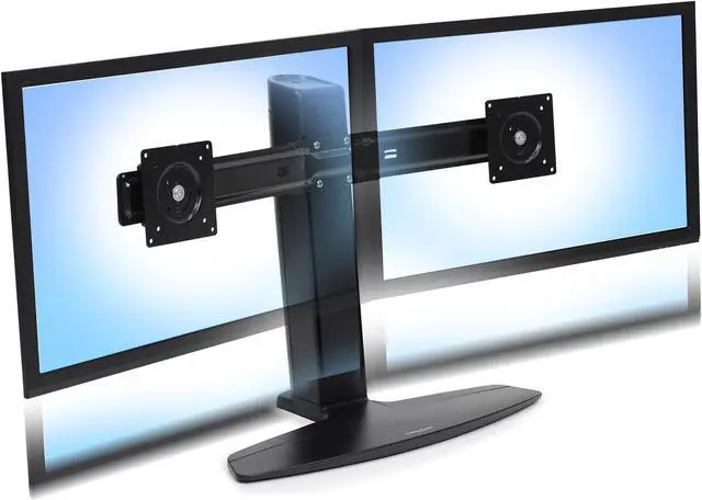 Alt view image 13 of 20 - Ergotron Neo-Flex Dual LCD Monitor Lift Stand - Up To 24" Screen Support