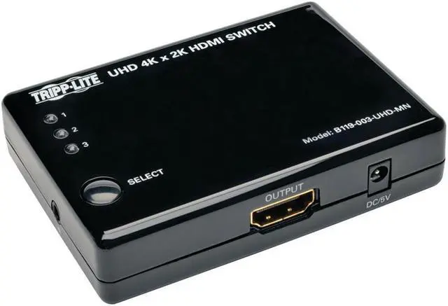 Alt view image 7 of 17 - Tripp Lite 3 Port Hdmi Mini Switch For Video And Audio 4K X 2K Uhd 30 Hz