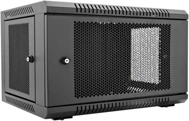 Alt view image 8 of 20 - 6U RACK WALL MOUNT ENCLOSURE