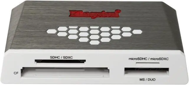 Main image of Kingston Technology USB 3.0 Hi-Speed Memory Card Media Reader Writer #FCR-HS4