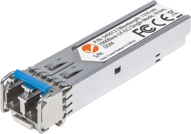 Alt view image 10 of 18 - Intellinet Gigabit Fiber SFP Optical Transceiver Module, 1000Base-LX (LC) Single-Mode Port, 10 km (6.2 mi.)