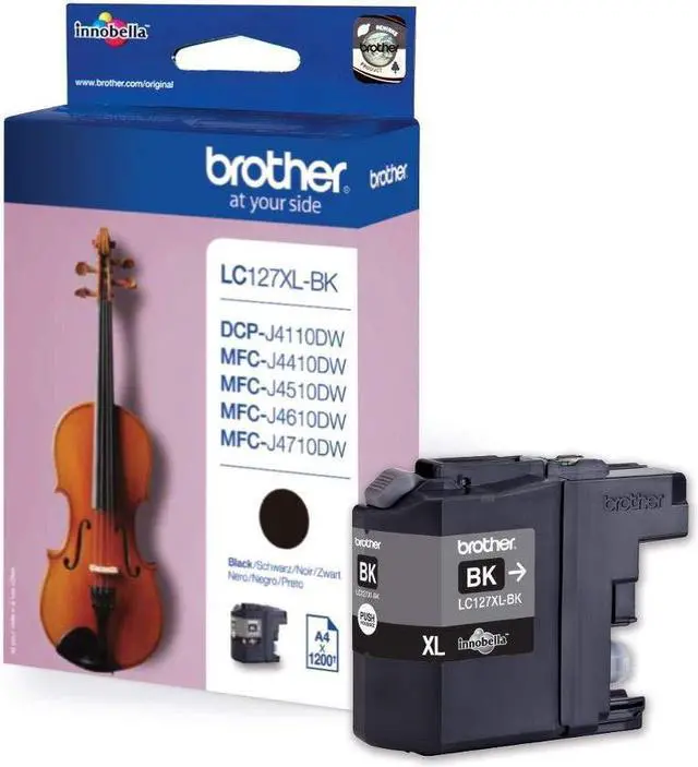 Main image of Brother LC-127XLBK Ink cartridge black, 1.2K pages, 9ml