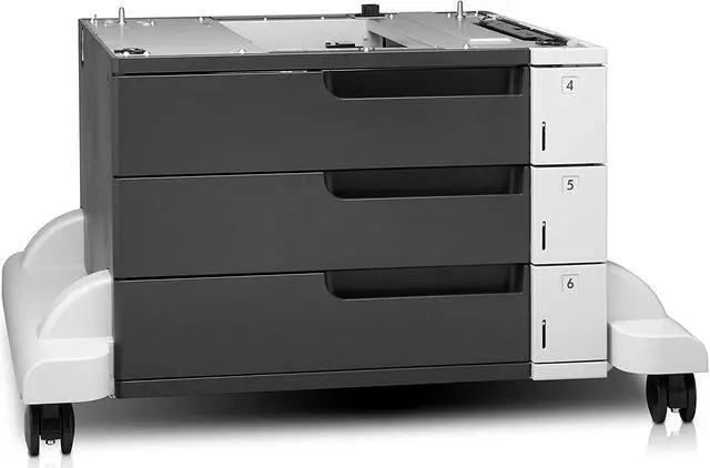 Alt view image 6 of 6 - HP LaserJet 3x500-sheet Feeder and Stand 1500 Sheet