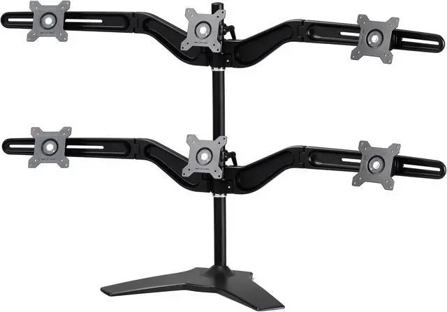 Alt view image 7 of 7 - AMER NETWORKS AMR6S HEX MONITOR STAND BASE MOUNT