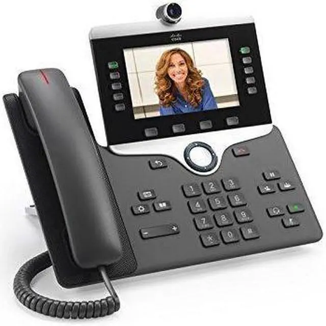 Main image of Cisco 8865 IP Phone - Corded/Cordless - Bluetooth, Wi-Fi, 5 x Total Line - VoIP - IEEE 802.11a/b/g/n/ac - Enhanced User Connect License, Unified Communications Manager - 2 x Network (RJ-45) - PoE Port