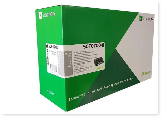 Alt view image 9 of 20 - Lexmark 50F0Z00 Lexmark 500Z Black Return Program Imaging Unit - 60000 Page Black - 1 Pack - OEM
