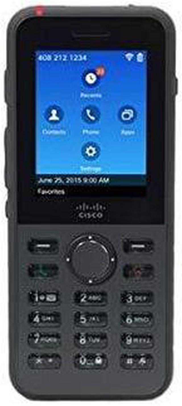 Cisco IP Phone 8821 - Cordless extension handset - with Bluetooth interface  - IEEE 802.11a/b/g/n/ac (Wi-Fi) - SIP - 6 li - Newegg.com