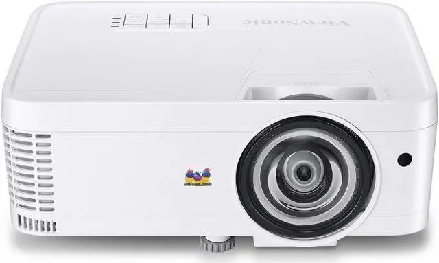Alt view image 7 of 9 - ViewSonic PS501W 3400 Lumens WXGA HDMI Short Throw Projector for Home and Office