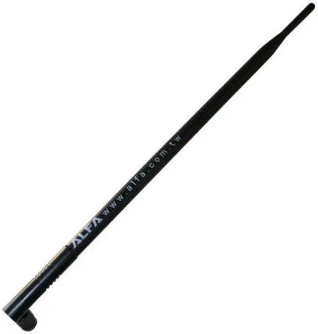 Alt view image 2 of 3 - alfa ars-n19 2,4ghz 802.11g 9dbi tnc omni-directional high-gain screw-on swivel wi-fi booster antenna for routers or network ca