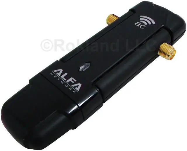 Alt view image 7 of 7 - Alfa AWUS036AC 802.11ac Long Range AC1200 Dual Band WiFi USB Adapter